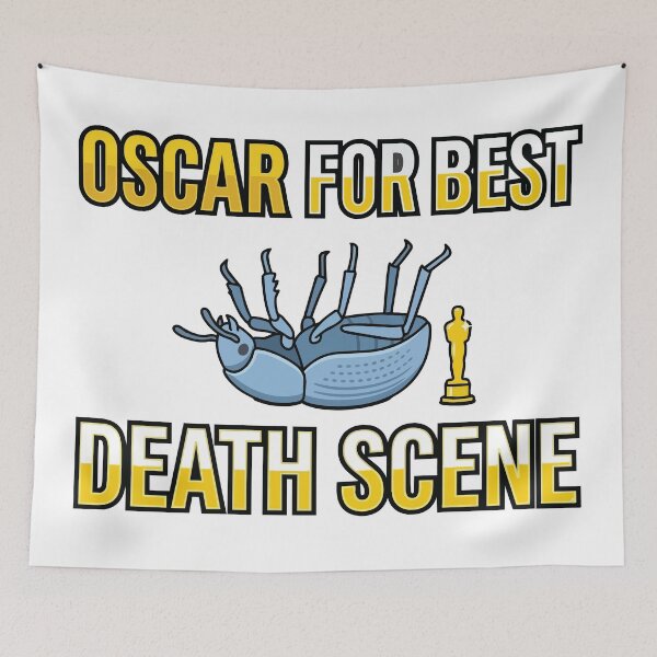 Item preview, Oscar For Best Death Scene Blue Death Feigning Beetle designed and sold by Petzzz.