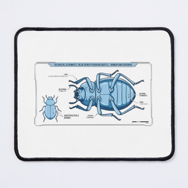 Item preview, Indestructible Blueberry Tank Blue Death Feigning Beetle designed and sold by Petzzz.
