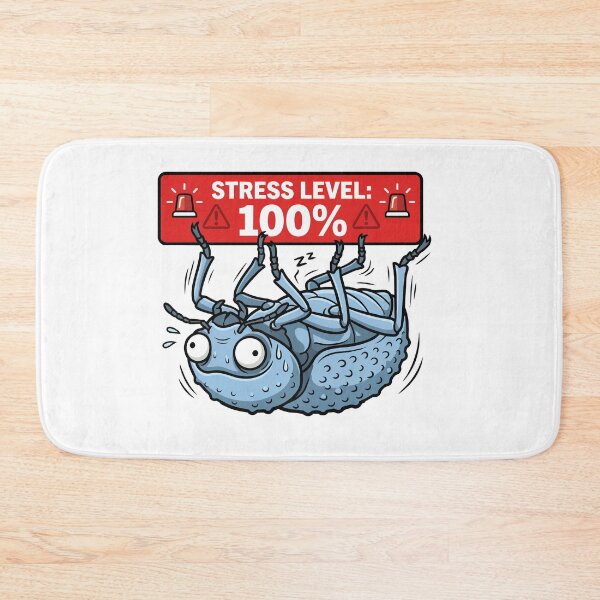 Item preview, Stress Level 100 Percent Blue Death Feigning Beetle designed and sold by Petzzz.