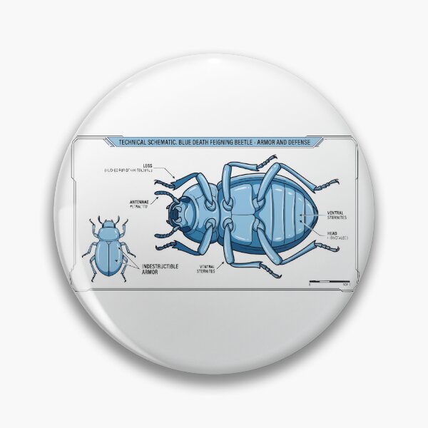 Item preview, Indestructible Blueberry Tank Blue Death Feigning Beetle designed and sold by Petzzz.