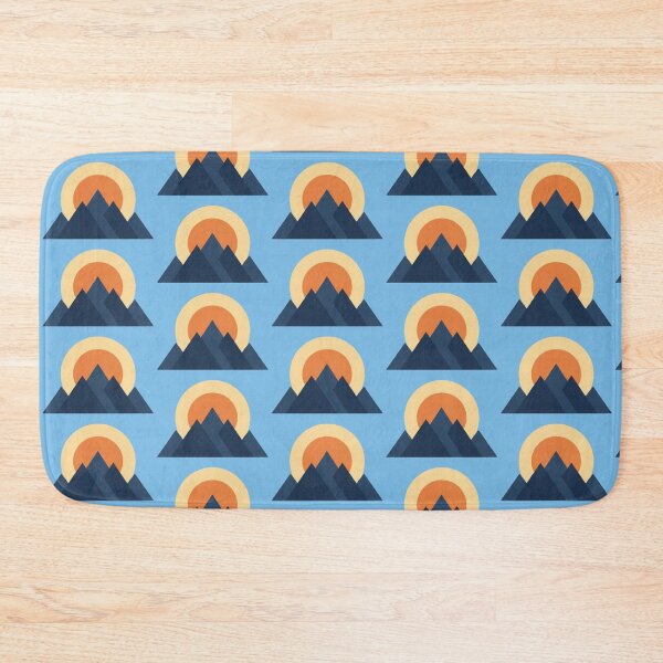 Item preview, Geometric Sunrise Mountains – Minimalist Landscape Design designed and sold by Dogandesighn.