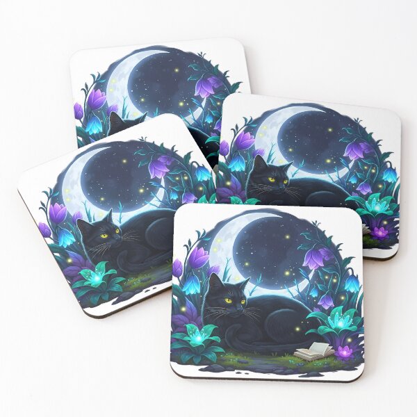 Item preview, Black Cat Moon Garden Book designed and sold by IllumeInk.