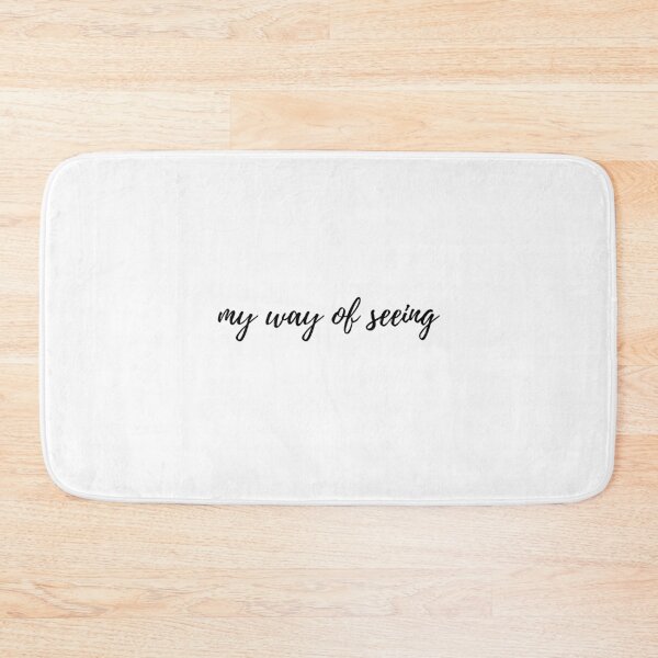 Item preview, Minimal Typography Quote "My Way of Seeing" Black Text on White Background designed and sold by onubi.