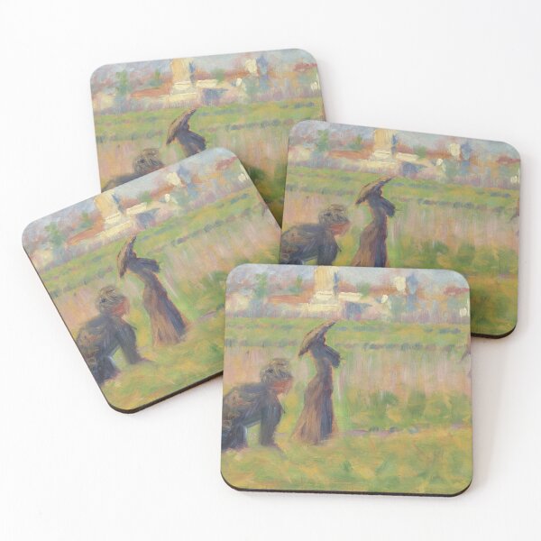 Item preview, Figures in a Landscape by Georges Seurat: Neo Impressionist Fine Art Print designed and sold by artofuniverse.