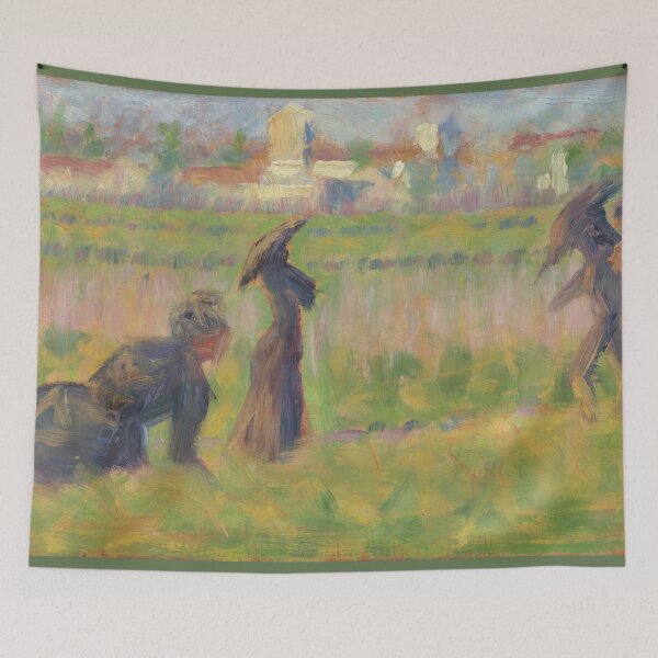 Item preview, Figures in a Landscape by Georges Seurat: Neo Impressionist Fine Art Print designed and sold by artofuniverse.