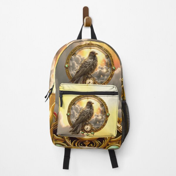 Item preview, Timekeeper Raven – Gothic Clockwork Guardian of Time designed and sold by nicky2342.