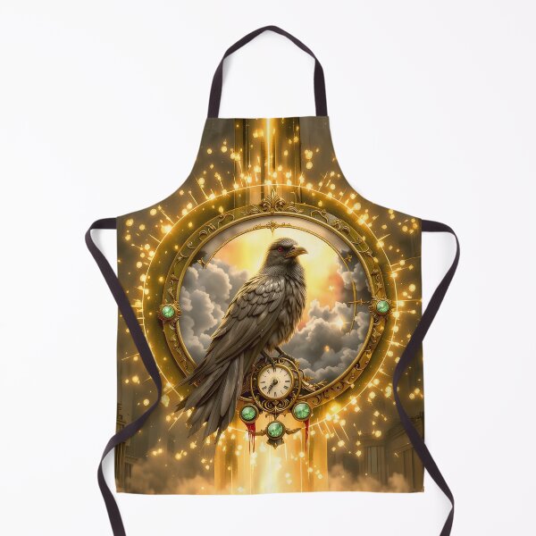 Item preview, Timekeeper Raven – Gothic Clockwork Guardian of Time designed and sold by nicky2342.