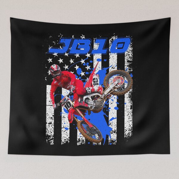 Item preview, JB10 Motocross USA Racing Tee designed and sold by FroggyBaBoy.
