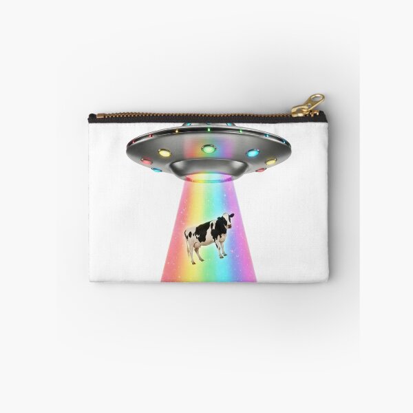 Item preview, funny retro ufo cow abduction designed and sold by ArtivioShop.