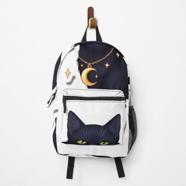 Item preview, Black Cat Crescent Charm designed and sold by IllumeInk.