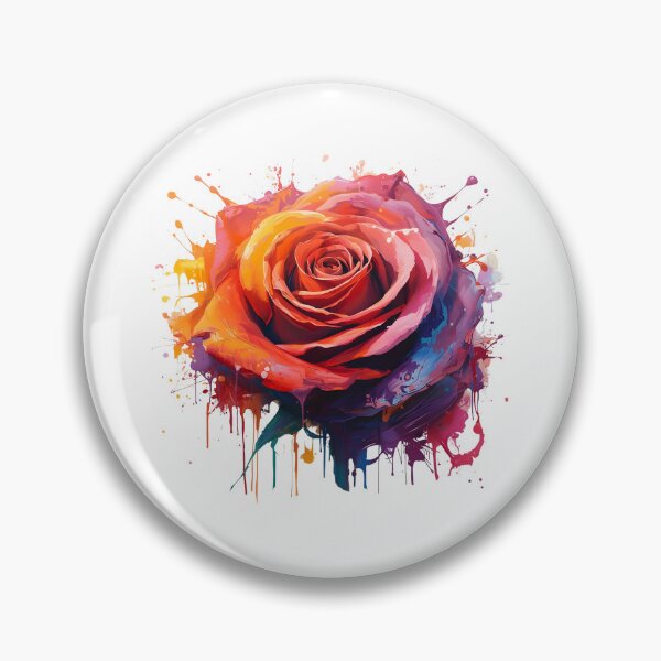 Item preview, Splash paint rose designed and sold by uunaa.