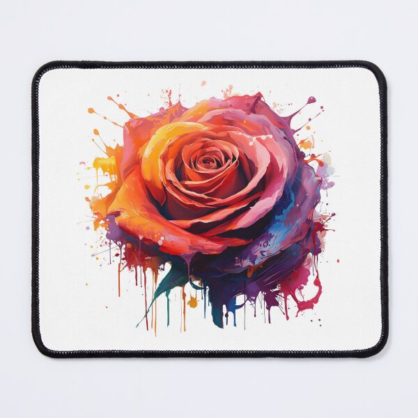 Item preview, Splash paint rose designed and sold by uunaa.