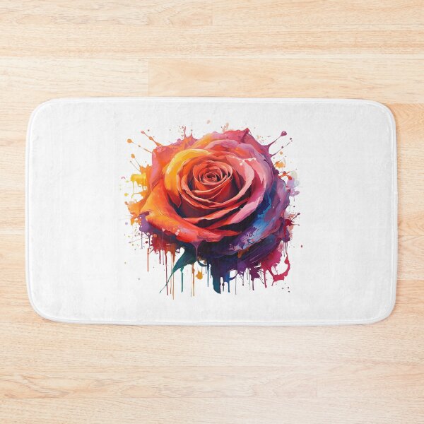 Item preview, Splash paint rose designed and sold by uunaa.