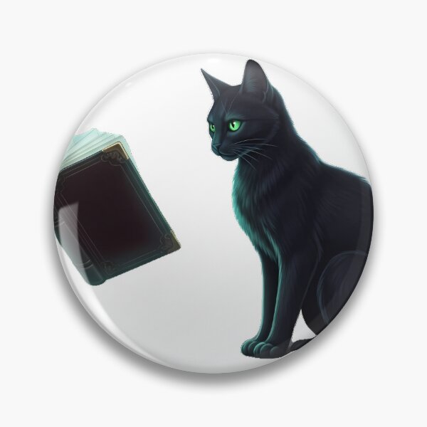 Item preview, Haunted Library Black Cat designed and sold by IllumeInk.