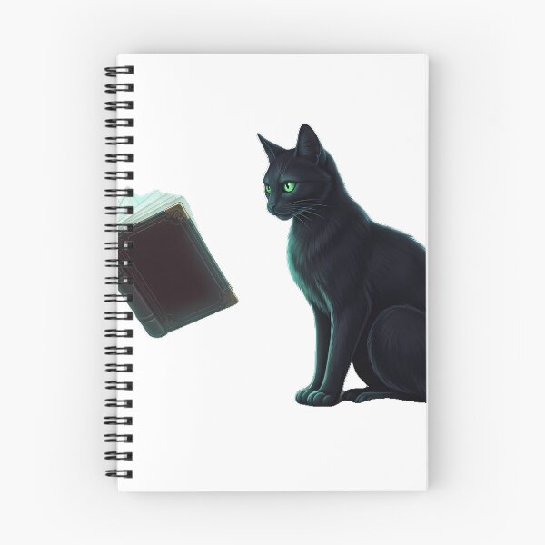 Item preview, Haunted Library Black Cat designed and sold by IllumeInk.