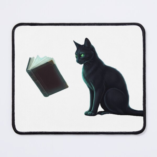 Item preview, Haunted Library Black Cat designed and sold by IllumeInk.