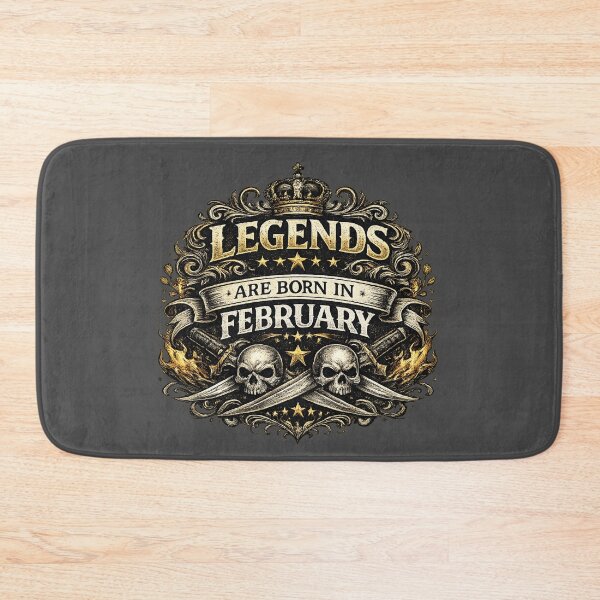 Item preview, Legends Are Born In February Vintage Masculine Typography Design | February Birthday Gift for Men designed and sold by Szapeee.