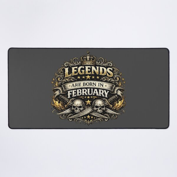 Item preview, Legends Are Born In February Vintage Masculine Typography Design | February Birthday Gift for Men designed and sold by Szapeee.