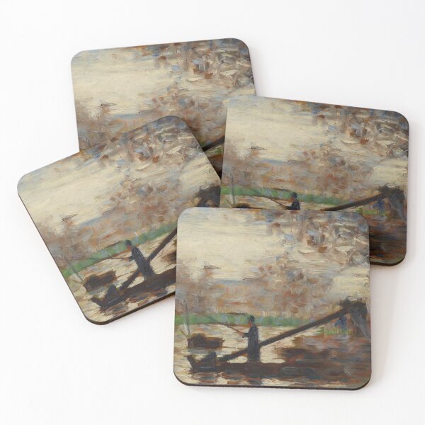 Item preview, Fisherman in a Moored Boat by Georges Seurat: Neo Impressionist Wall Art designed and sold by artofuniverse.