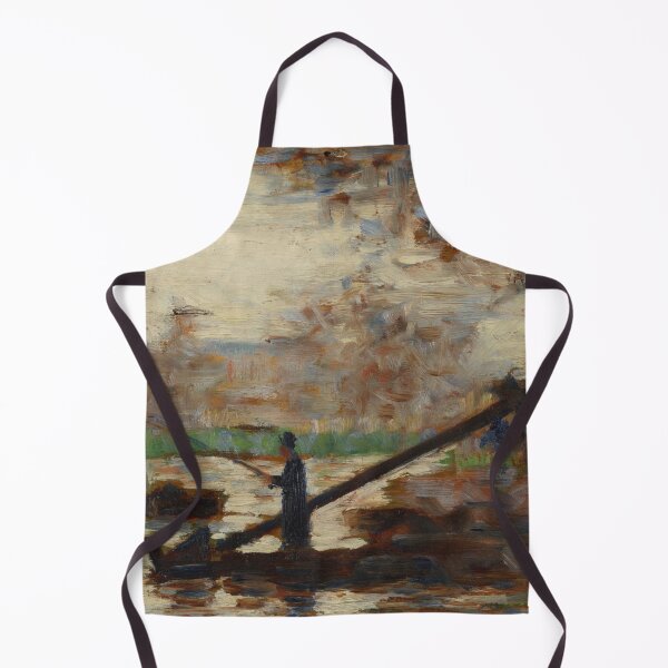 Item preview, Fisherman in a Moored Boat by Georges Seurat: Neo Impressionist Wall Art designed and sold by artofuniverse.
