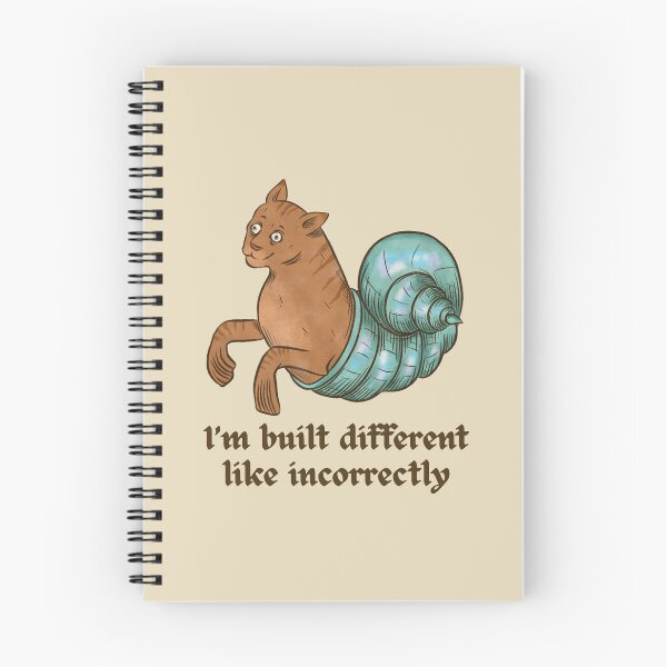 Item preview, funny medieval cat seashell - i'm built different designed and sold by CoolKittyCat8.