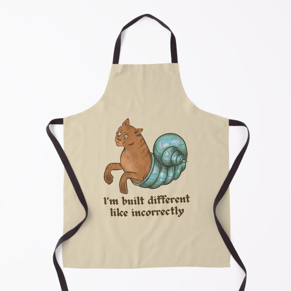 Item preview, funny medieval cat seashell - i'm built different designed and sold by CoolKittyCat8.