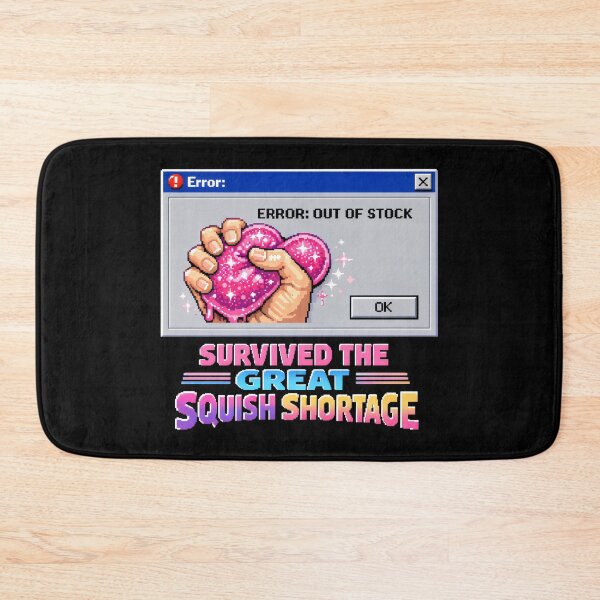 Item preview, Survived The Great Squish Shortage Retro Pixel Art designed and sold by SplashTastic.