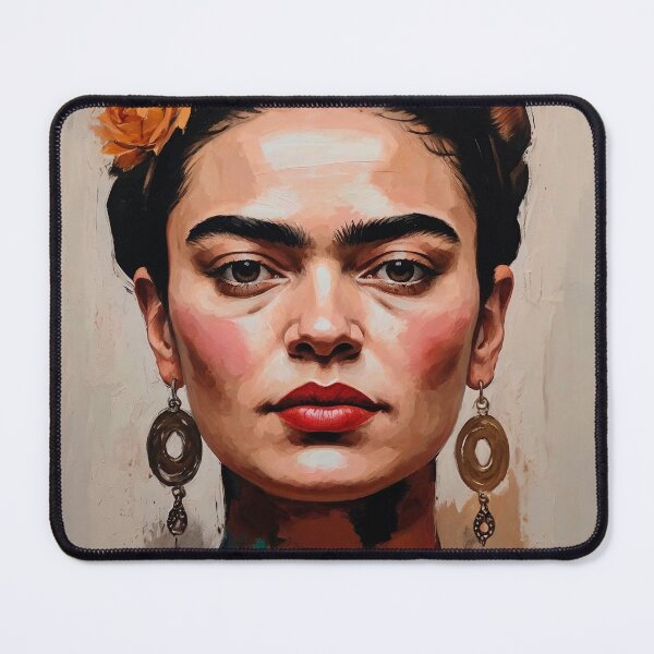 Item preview, Portrait of Frida Kahlo with roses designed and sold by paulrommer.