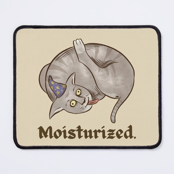 Item preview, funny medieval cat grooming - moisturized designed and sold by CoolKittyCat8.