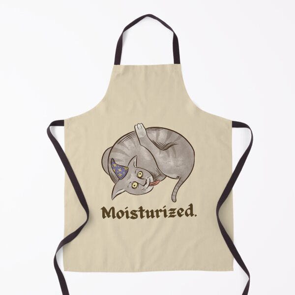Item preview, funny medieval cat grooming - moisturized designed and sold by CoolKittyCat8.