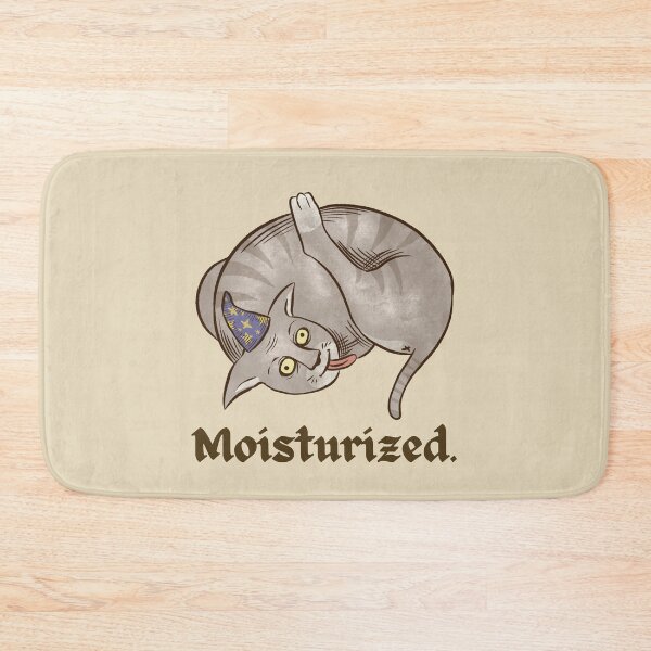 Item preview, funny medieval cat grooming - moisturized designed and sold by CoolKittyCat8.
