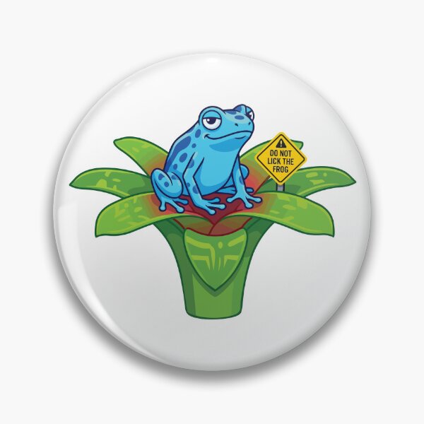 Item preview, Please Do Not Lick The Poison Dart Frog Warning designed and sold by Petzzz.