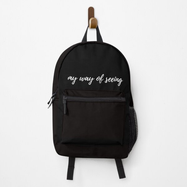 Item preview, Minimal Typography Quote "My Way of Seeing" White Text on Black Background designed and sold by onubi.