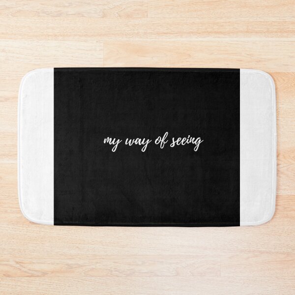 Item preview, Minimal Typography Quote "My Way of Seeing" White Text on Black Background designed and sold by onubi.