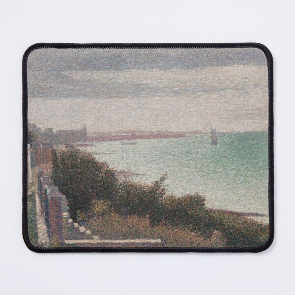 Item preview, Grandcamp Evening by Georges Seurat: Neo Impressionist Coastal Art Print designed and sold by artofuniverse.