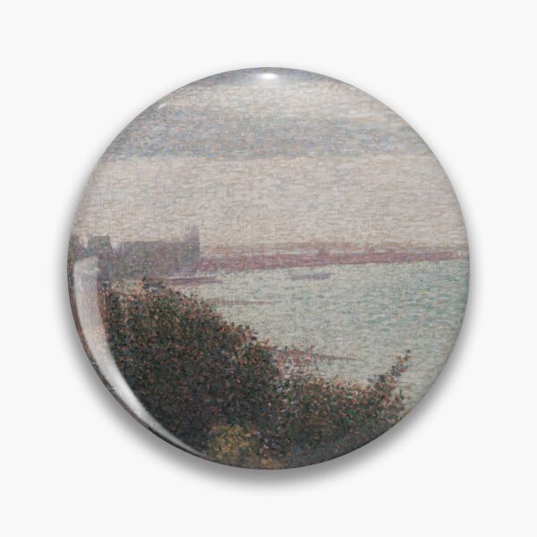 Item preview, Grandcamp Evening by Georges Seurat: Neo Impressionist Coastal Art Print designed and sold by artofuniverse.