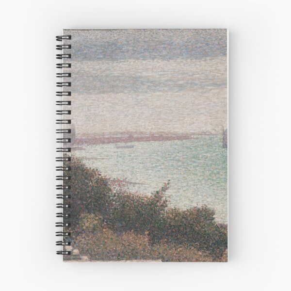 Item preview, Grandcamp Evening by Georges Seurat: Neo Impressionist Coastal Art Print designed and sold by artofuniverse.