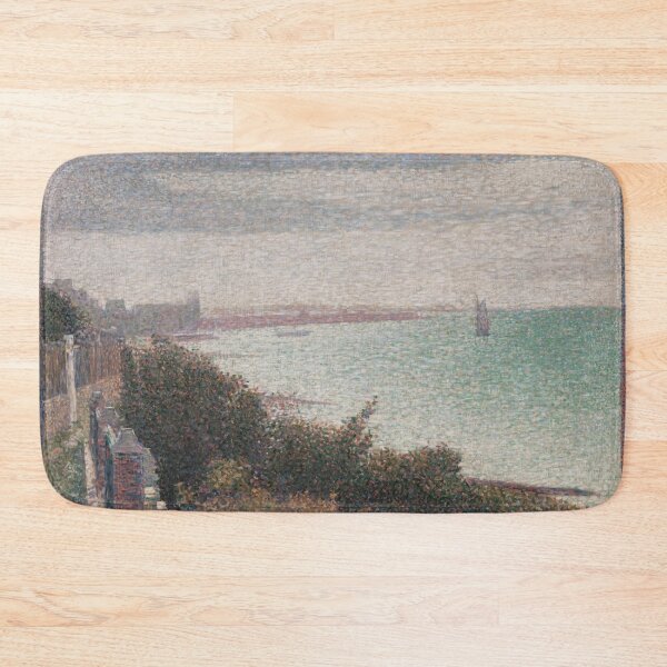 Item preview, Grandcamp Evening by Georges Seurat: Neo Impressionist Coastal Art Print designed and sold by artofuniverse.