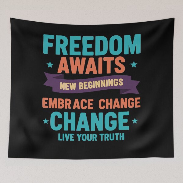 Item preview, Divorce Freedom Awaits New Beginnings Finally designed and sold by LuminOrb.