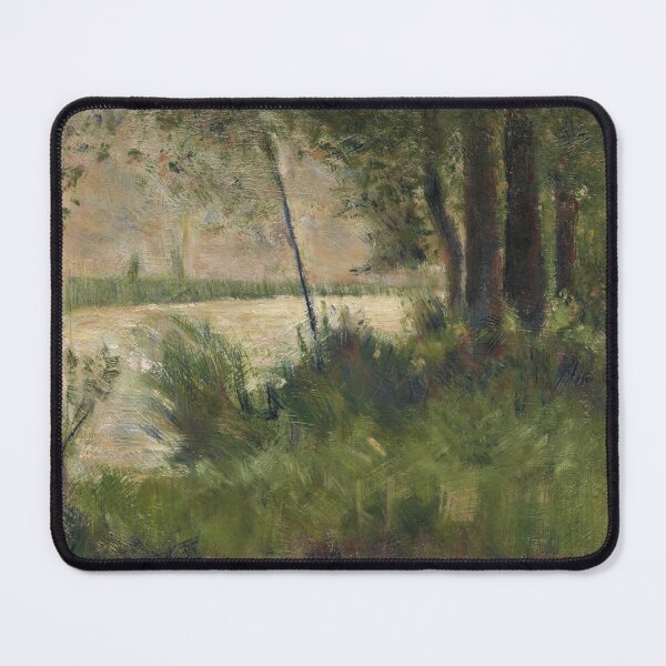 Item preview, Grassy Riverbank by Georges Seurat: Neo Impressionist Landscape Poster designed and sold by artofuniverse.