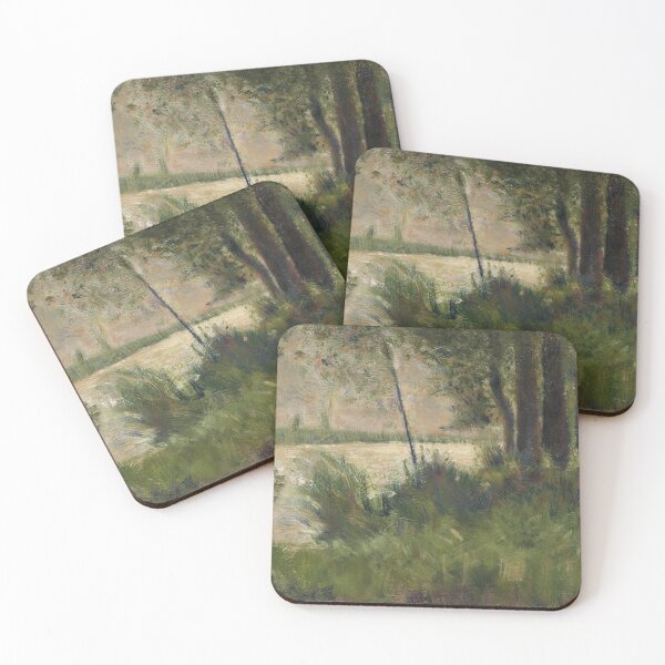 Item preview, Grassy Riverbank by Georges Seurat: Neo Impressionist Landscape Poster designed and sold by artofuniverse.