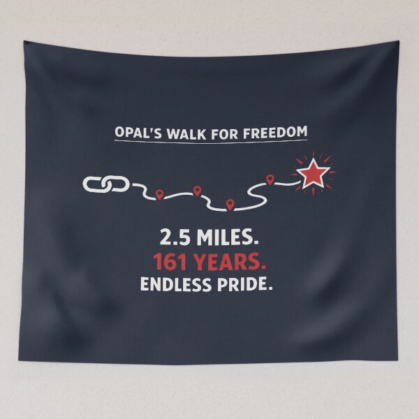 Item preview, Opal's Walk For Freedom Juneteenth History Pride designed and sold by SplashTastic.
