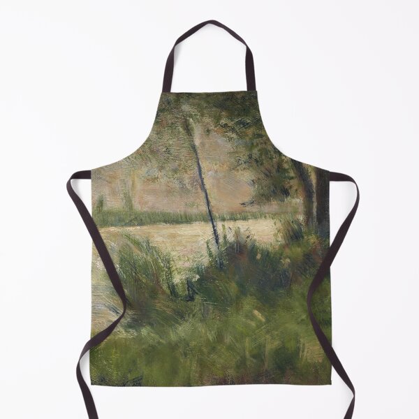 Item preview, Grassy Riverbank by Georges Seurat: Neo Impressionist Landscape Poster designed and sold by artofuniverse.