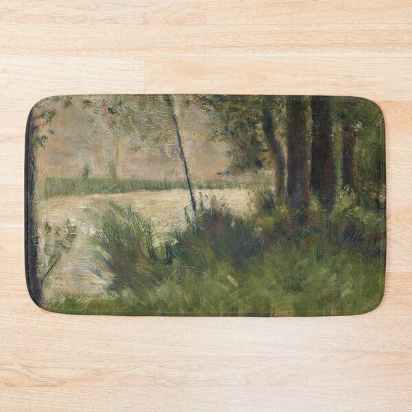 Item preview, Grassy Riverbank by Georges Seurat: Neo Impressionist Landscape Poster designed and sold by artofuniverse.