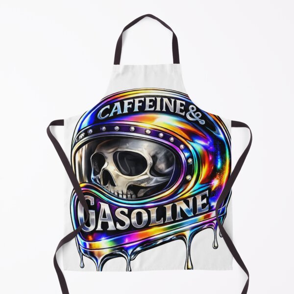 Item preview, Copy of Caffeine & Gasoline Skull Helmet – Biker Motorcycle Graphic designed and sold by Harbidge.