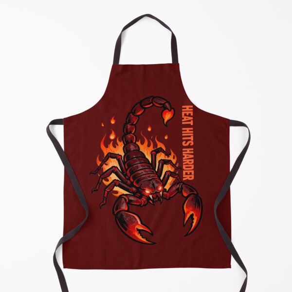 Item preview, Heat Hits Harder Scorpion T-Shirt – Fire Scorpion Graphic Tee, Hot Summer Streetwear Design designed and sold by Maximilianos.