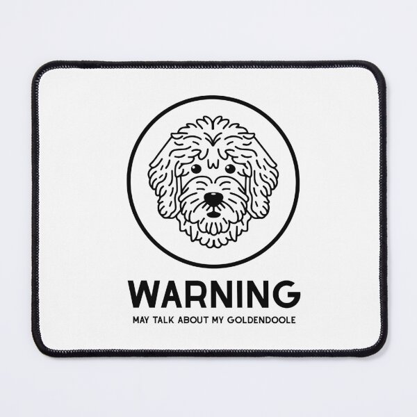 Item preview, Goldendoodle Cute Line Art Design warning may talk about my goldendoodle designed and sold by PeriwinkleStone.