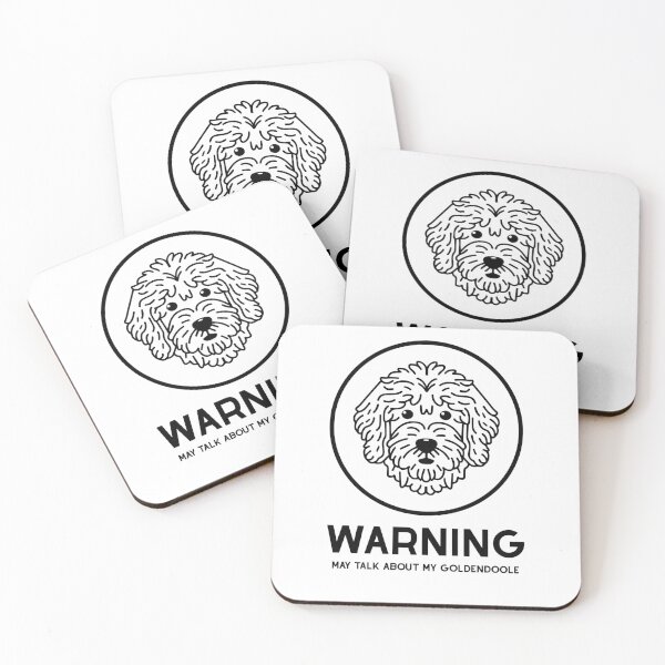 Item preview, Goldendoodle Cute Line Art Design warning may talk about my goldendoodle designed and sold by PeriwinkleStone.