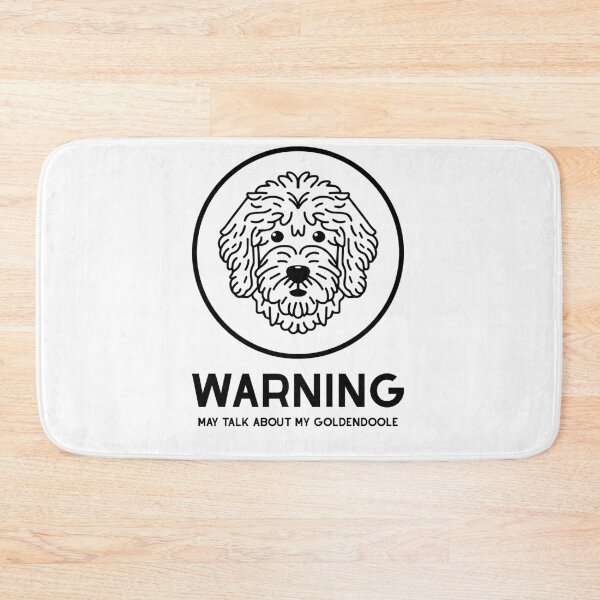 Item preview, Goldendoodle Cute Line Art Design warning may talk about my goldendoodle designed and sold by PeriwinkleStone.