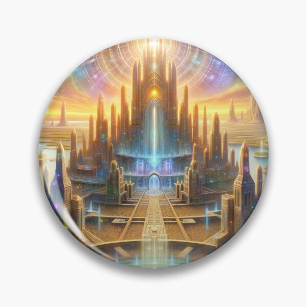 Item preview, Golden Age of Atlantis - Galactic City of Light designed and sold by FriskyLemur.